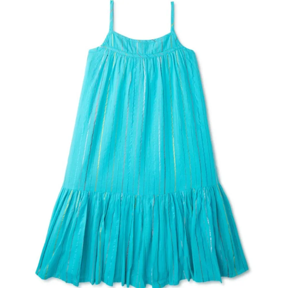 Wonder Nation Girls Lurex Maxi Dress L